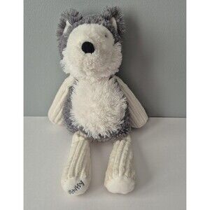 Scentsy Buddy Gray and White Stuffed Plush Homer the Husky Dog Toy 16 IN